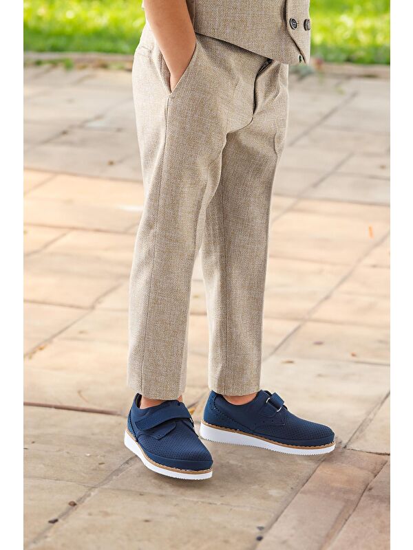 Cırtlı Erkek Bebek Sünnet Ayakkabısı 100 Nubuk - Görsel 3