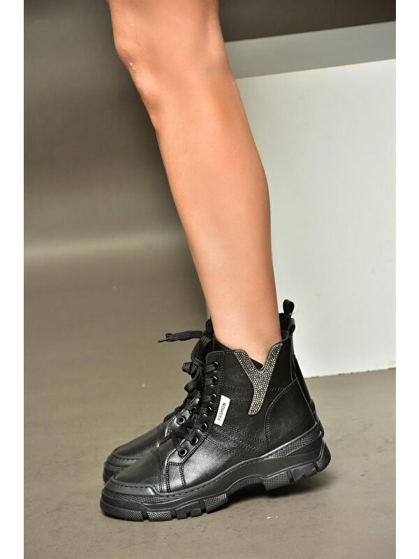 R6020852 Siyah Kadın Bot - Görsel 3