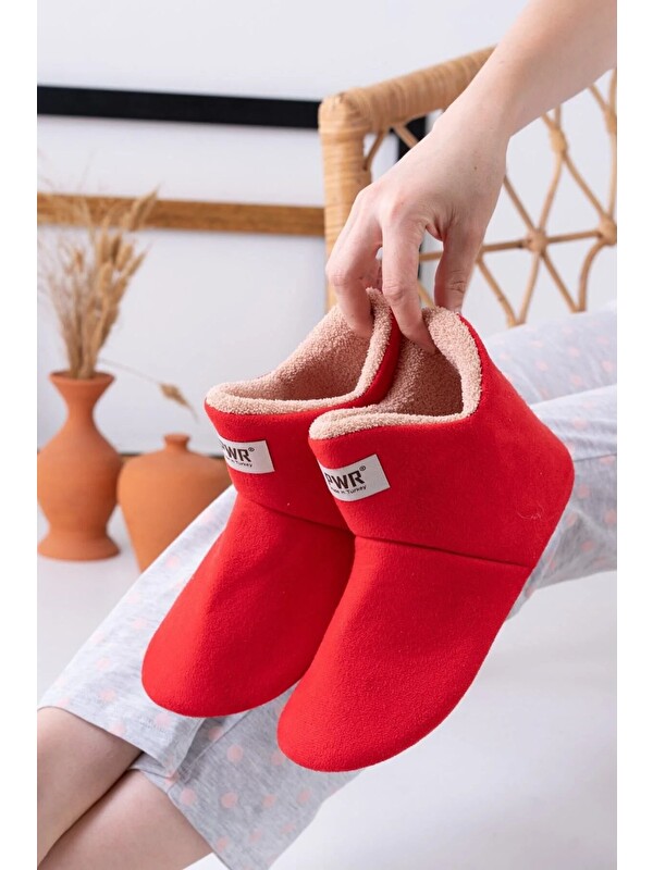 Slipcat Unisex Içi Yünlü Ev Pandufu Ev Botu Ev Ayakkabısı