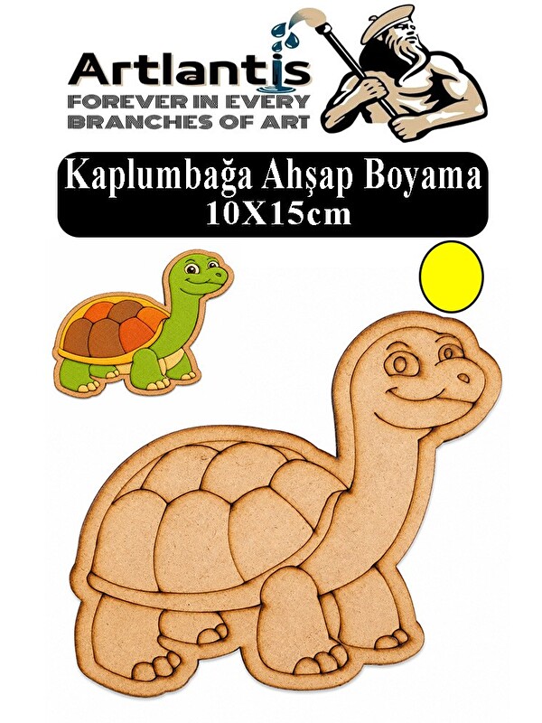 Artlantis Ahşap Boyama Deniz Canlıları 1 Adet 10x15cm Boyama Figürü Etkinlik Çoçuk Gelişim Motor Beceri