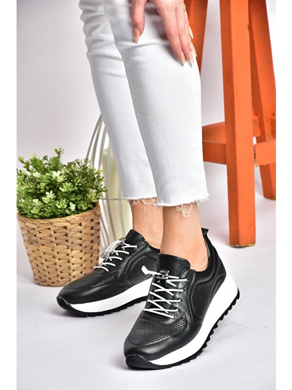 P540009203 Siyah Kadın Sneakers - Görsel 5