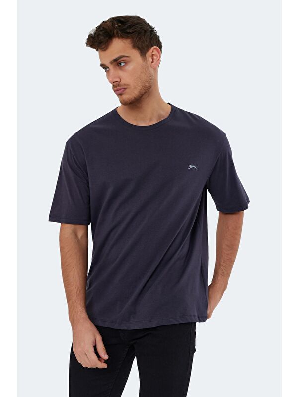 SLAZENGER KAISER Erkek %100 Pamuk Tişört Antrasit