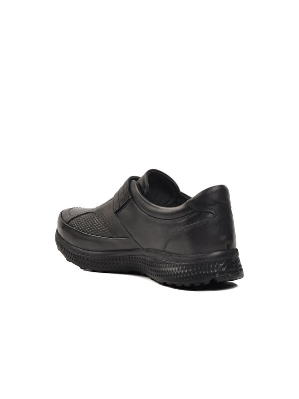 Siyah Hakiki Deri Kadın Casual Ayakkabı 039 - Görsel 5