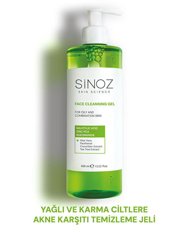 Sinoz Yağlı Ve Karma Ciltler Için Sebum Dengeleyici Yüz Temizleme Jeli 400 Ml