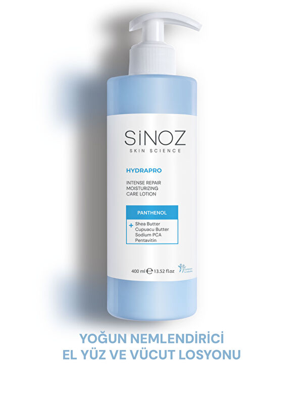 Sinoz Hydrapro Yoğun Nemlendirici El Yüz ve Vücut Losyonu 400 ml