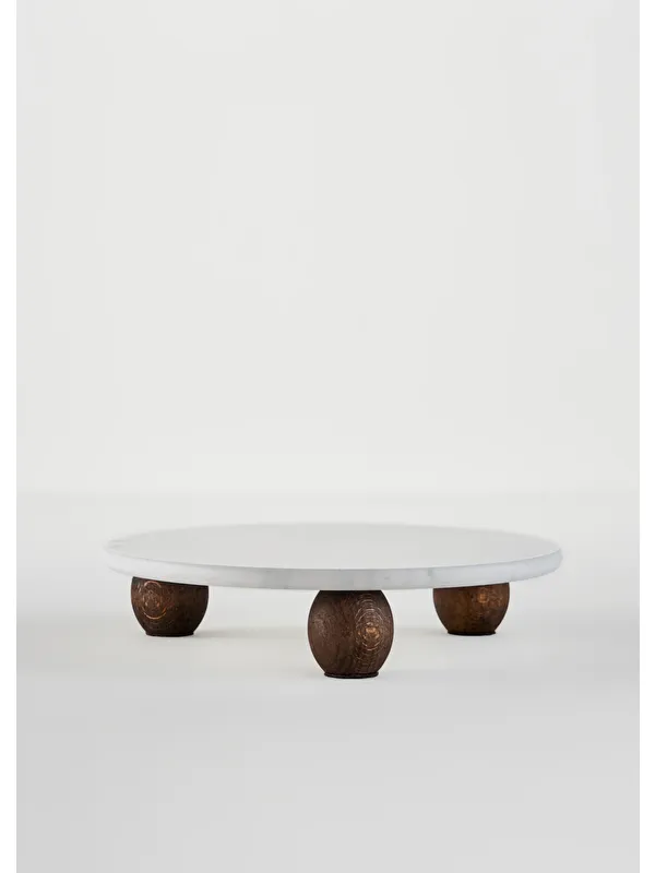 Bella Maison Olmo Mermer Sunum Standı Naturel (25 cm)