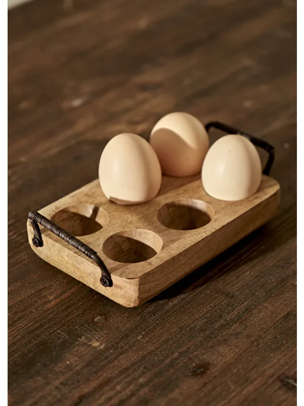 Bella Maison Spark 6'lı Yumurtalık Naturel (20x12x4,5 cm)