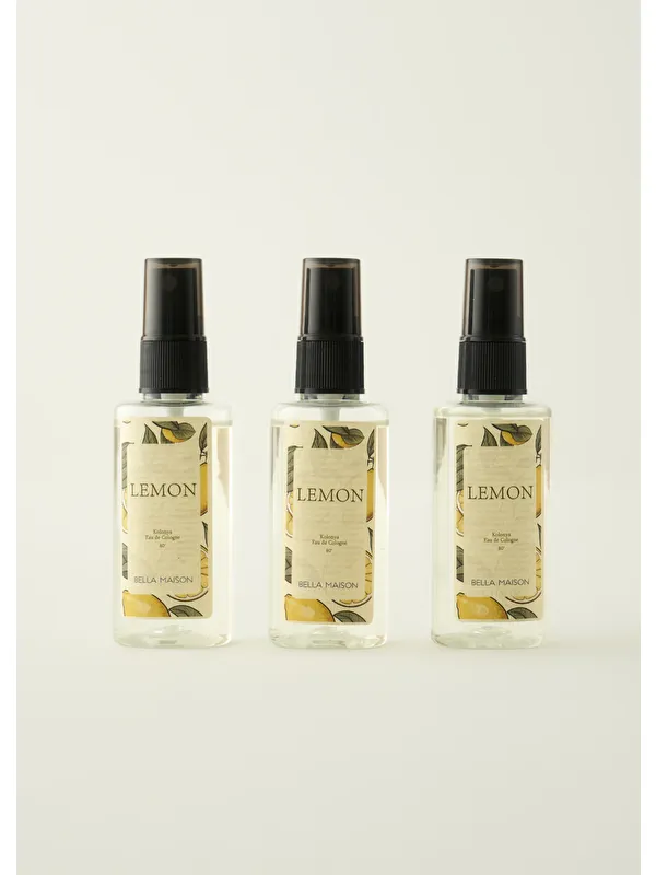 Bella Maison Lemon Kolonya 3'lü Sarı (50 ml)