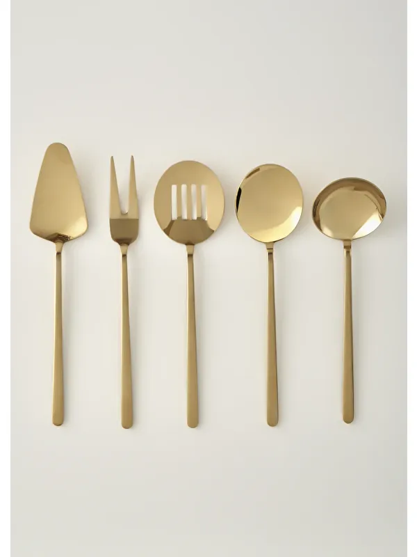 Bella Maison Siena 5 Parça Servis Seti Gold