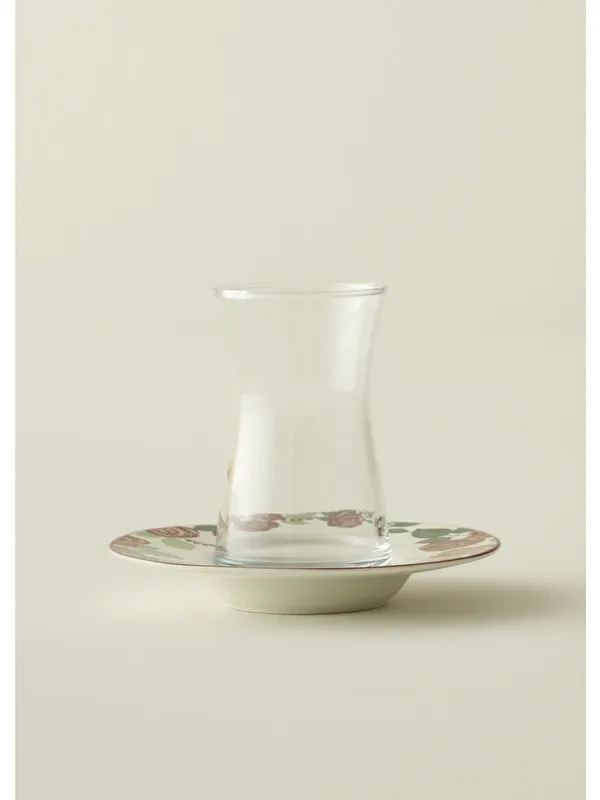 Bella Maison Rose 6'lı Porselen Çay Bardağı Seti (170 cc)