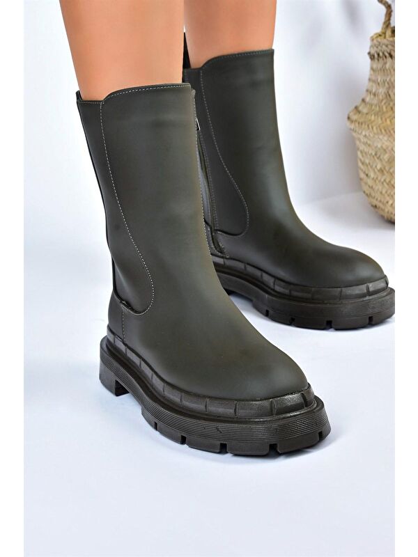 L9737940 Haki Kadın Bot - Görsel 3