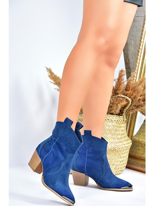 L4044030 Lacivert Kadın Bot - Görsel 3