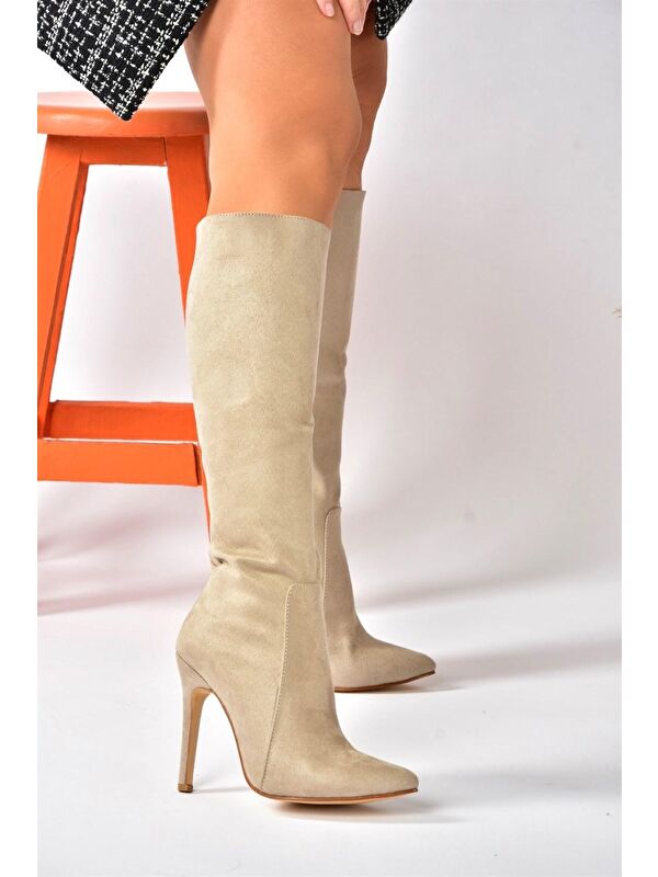N3725301 Bej Kadın Çizme - Görsel 3