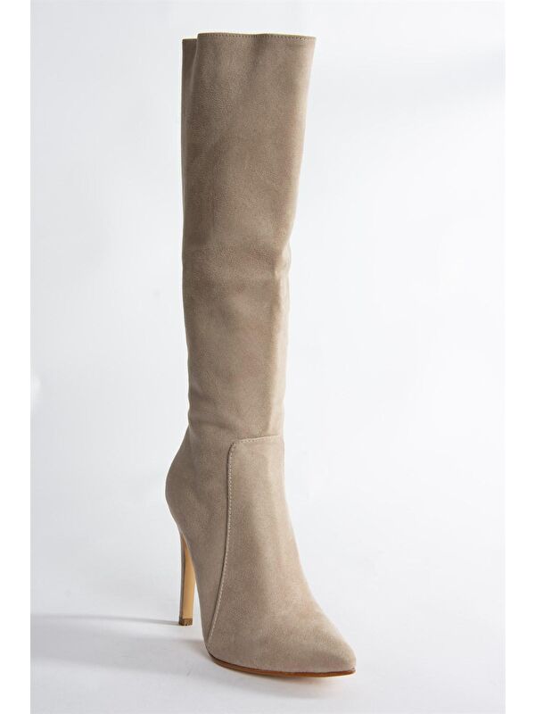 N3725301 Bej Kadın Çizme - Görsel 5