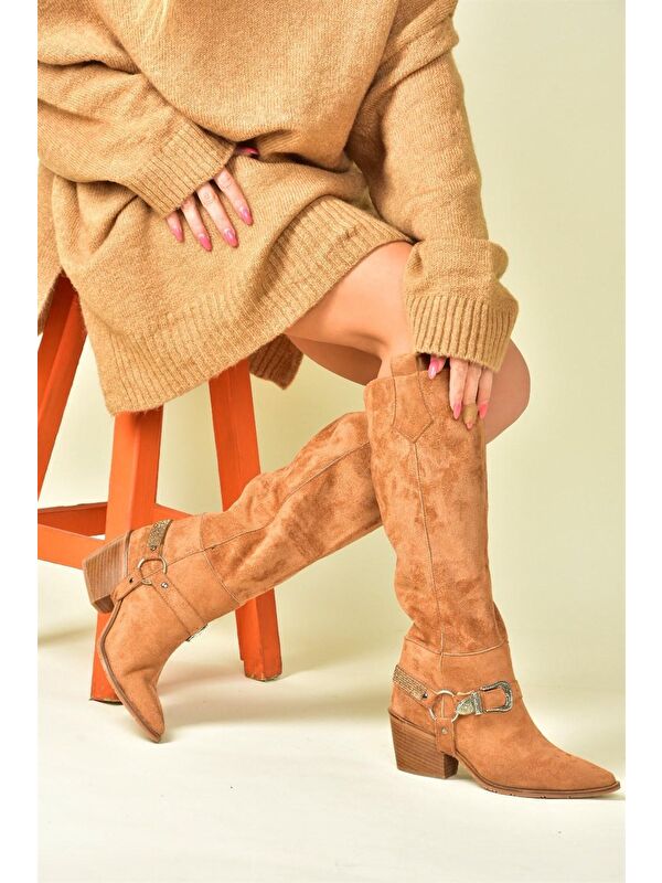 N8828807 Taba Kadın Çizme - Görsel 3