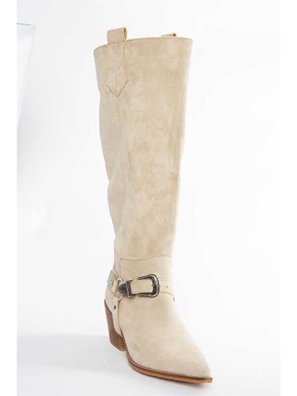N8828807 Bej Kadın Çizme - Görsel 6
