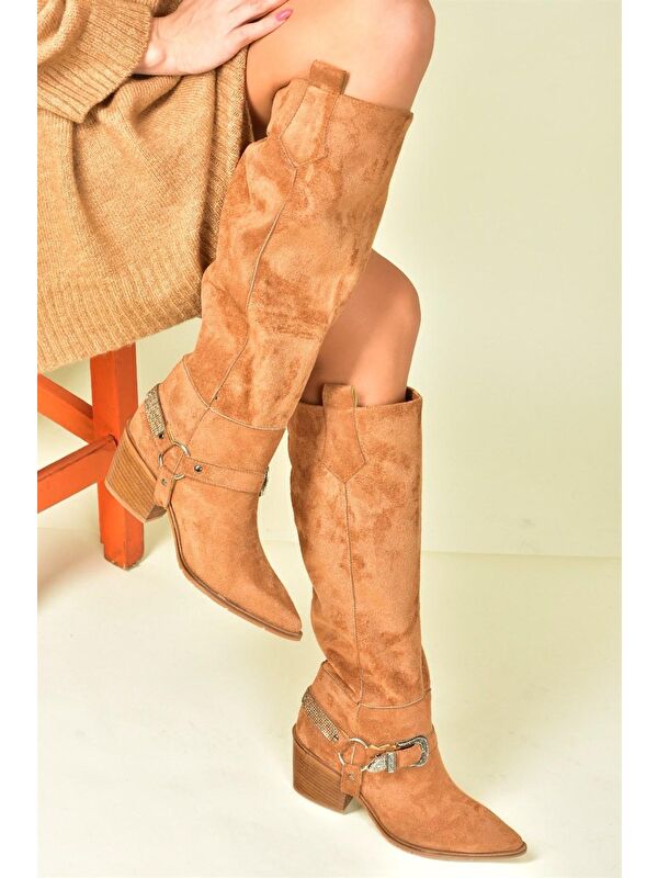 N8828807 Taba Kadın Çizme - Görsel 5