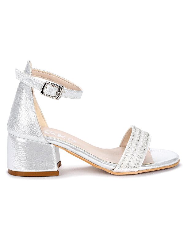 Elinor Vakko Günlük Kız Çocuk 3 Cm Topuklu Sandalet Abiye Ayakkabı - Görsel 5