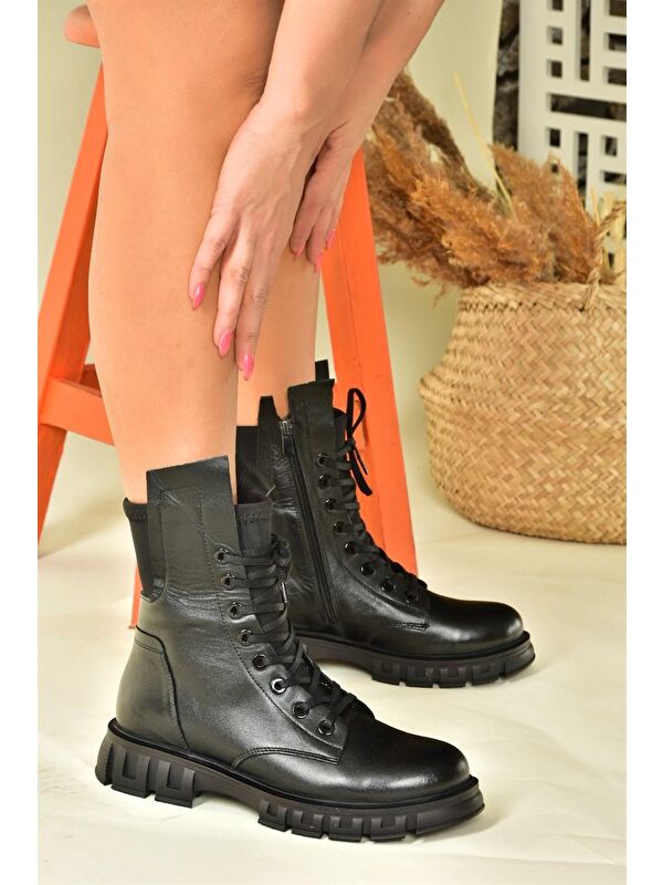 N5551015 Siyah Kadın Bot - Görsel 4