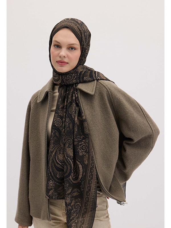 Fresh Scarfs Florıan Desen Şal Kakao