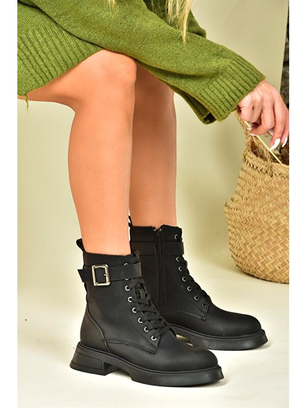 N6742601 Siyah Kadın Bot - Görsel 3