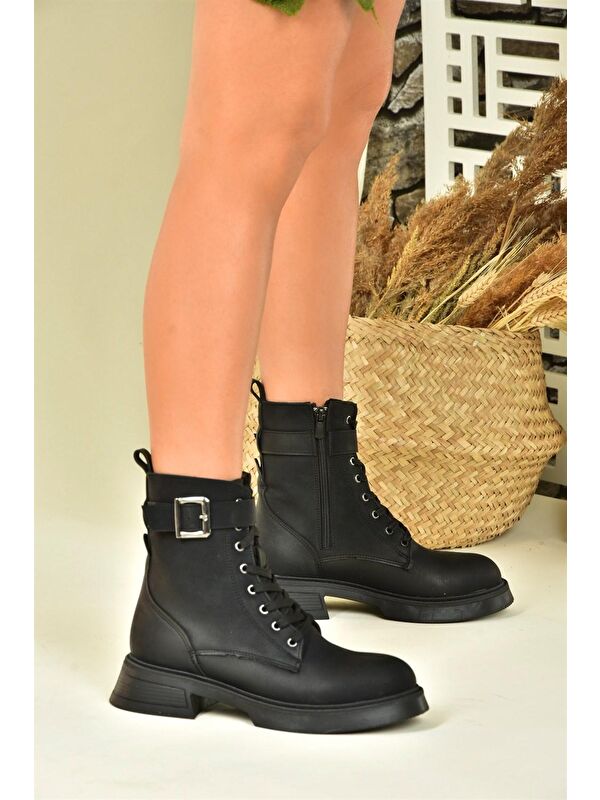 N6742601 Siyah Kadın Bot - Görsel 4