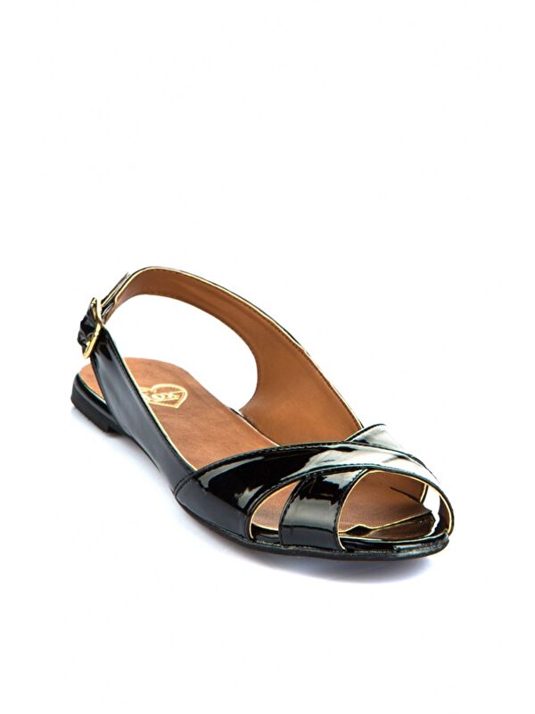 Siyah Kadın Sandalet F726106608 - Görsel 5