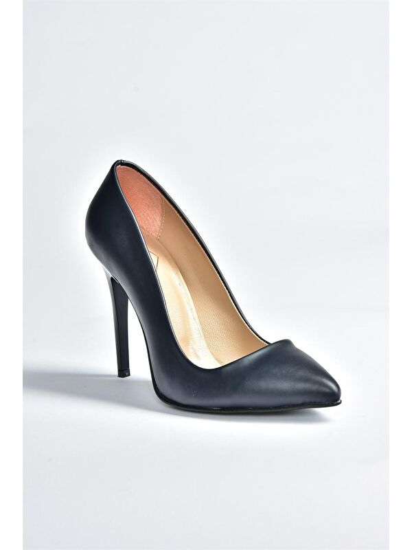 Lacivert Kadın Topuklu Ayakkabı 8922151909 - Görsel 6