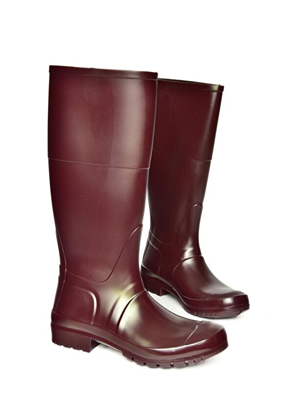 T858704009 Bordo Kadın Çizme - Görsel 4