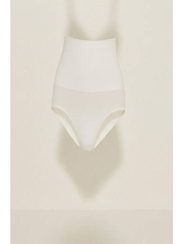 C&City C12039 Dikişsiz Double Slip Korse Beyaz
