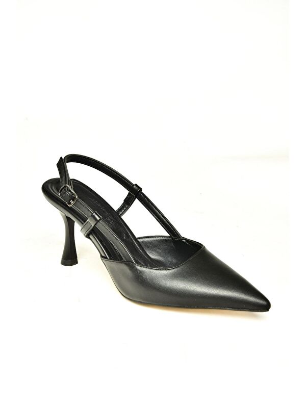 U4804411 Siyah Kadın Topuklu Ayakkabı - Görsel 3