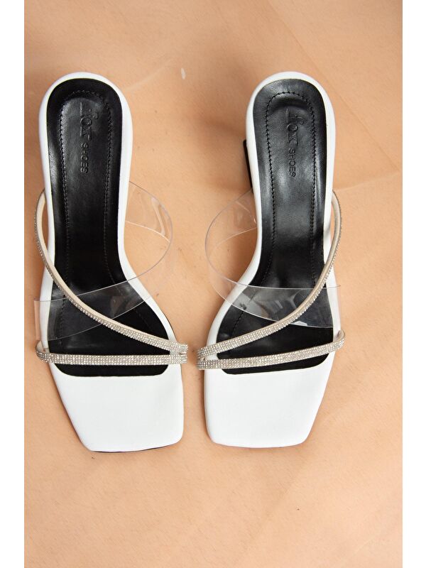 Beyaz Topuklu Kadın Ayakkabı K404011323 - Görsel 6