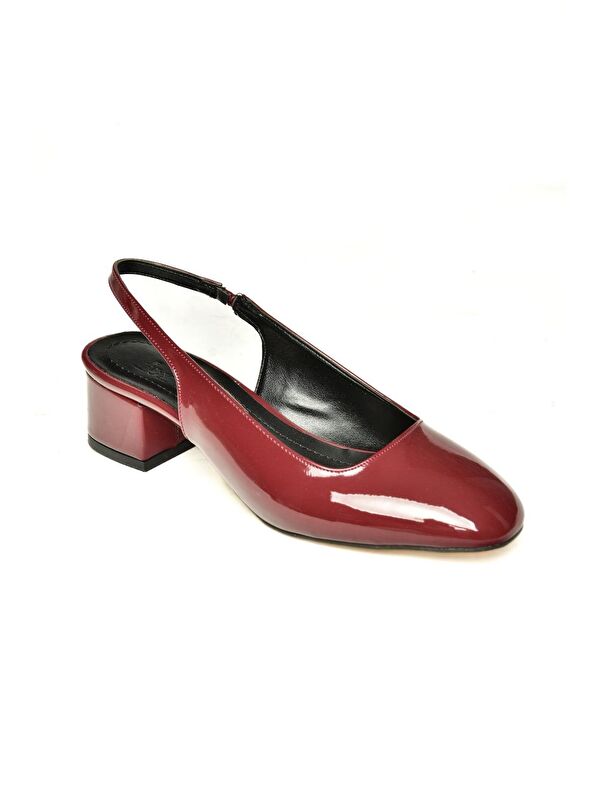 U4046035 Bordo Kadın Topuklu Ayakkabı - Görsel 3