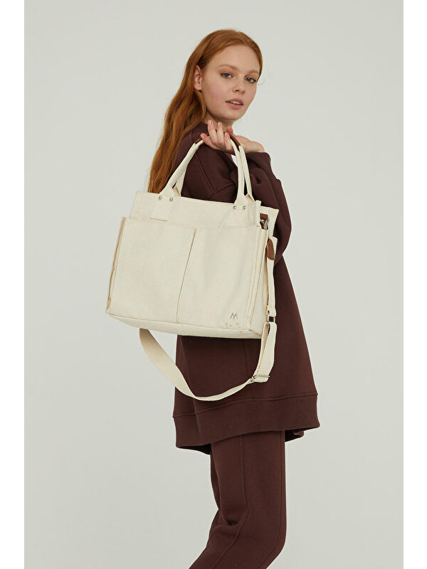 Manuka Kanvas Everyday Bag Off Whıte