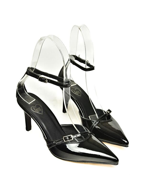 U6540741 Siyah Kadın Topuklu Ayakkabı - Görsel 4