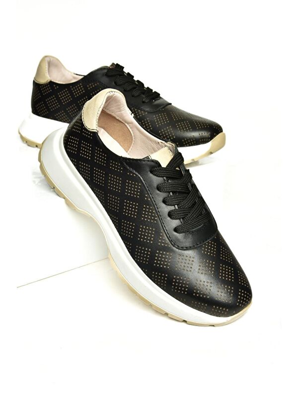 U5550256 Siyah Kadın Sneakers - Görsel 4