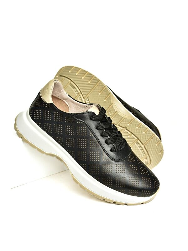 U5550256 Siyah Kadın Sneakers - Görsel 5
