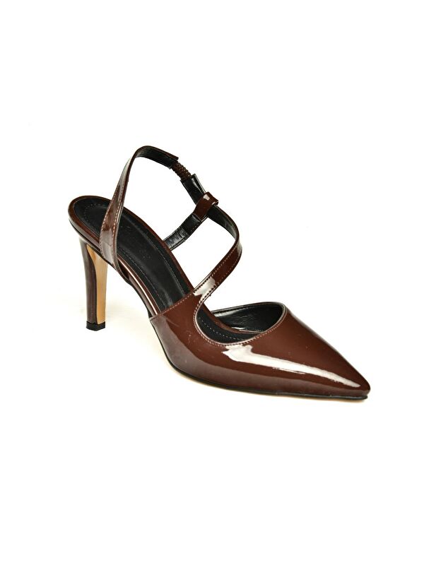 K4049108 Kahverengi Kadın Topuklu Ayakkabı - Görsel 3