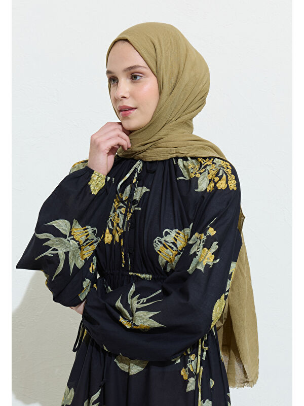 Fresh Scarfs Baklava Pamuklu Keten Şal