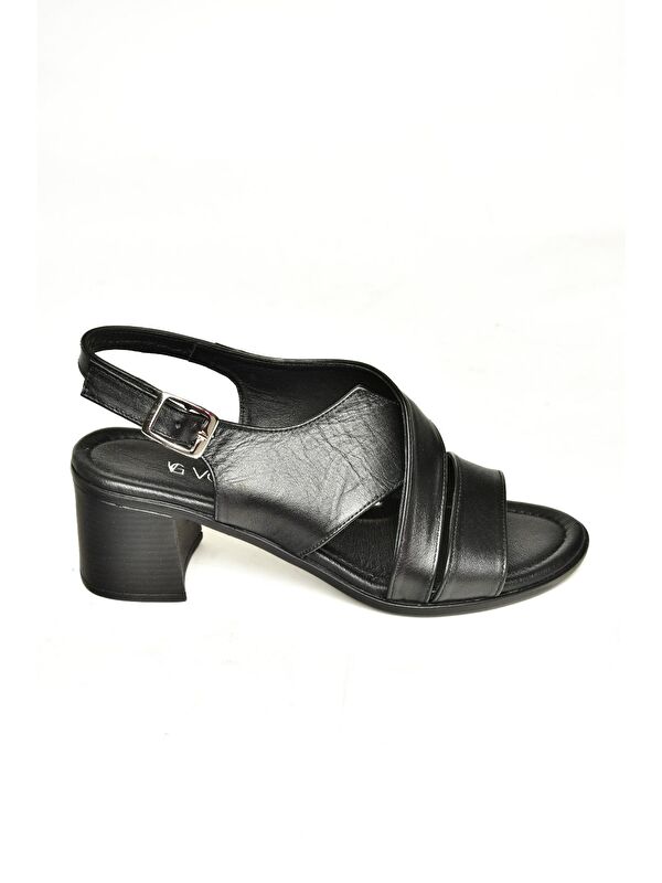 P5554519 Siyah Kadın Sandalet - Görsel 2