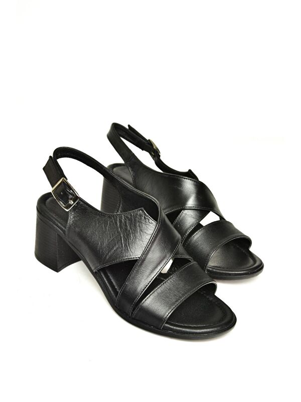 P5554519 Siyah Kadın Sandalet - Görsel 3