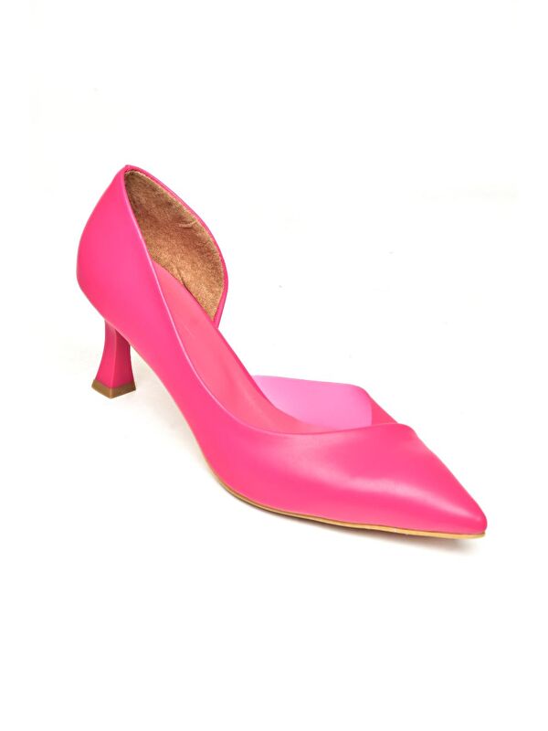 U6760353 Fuşya Kadın Topuklu Ayakkabı - Görsel 3
