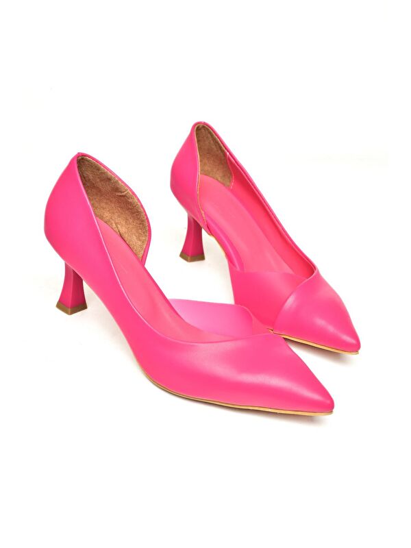 U6760353 Fuşya Kadın Topuklu Ayakkabı - Görsel 4
