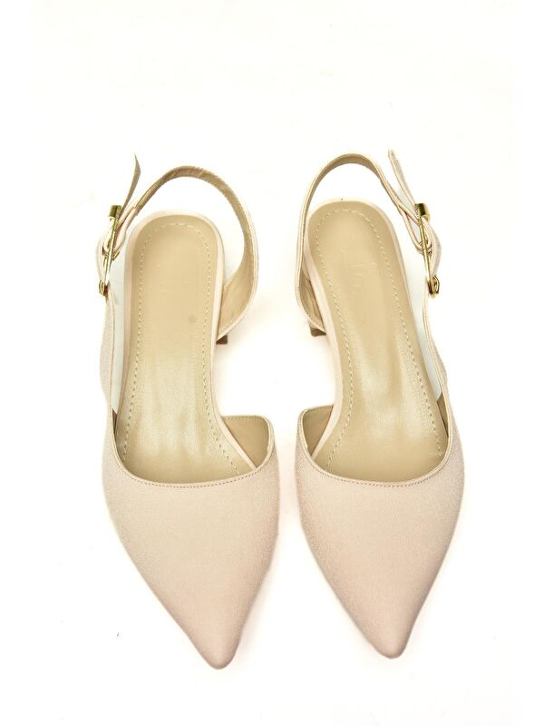 U9982124 Bej Kadın Topuklu Ayakkabı - Görsel 4