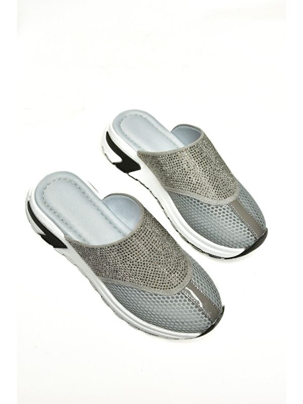 U3125144 Gri Kadın Terlik - Görsel 4