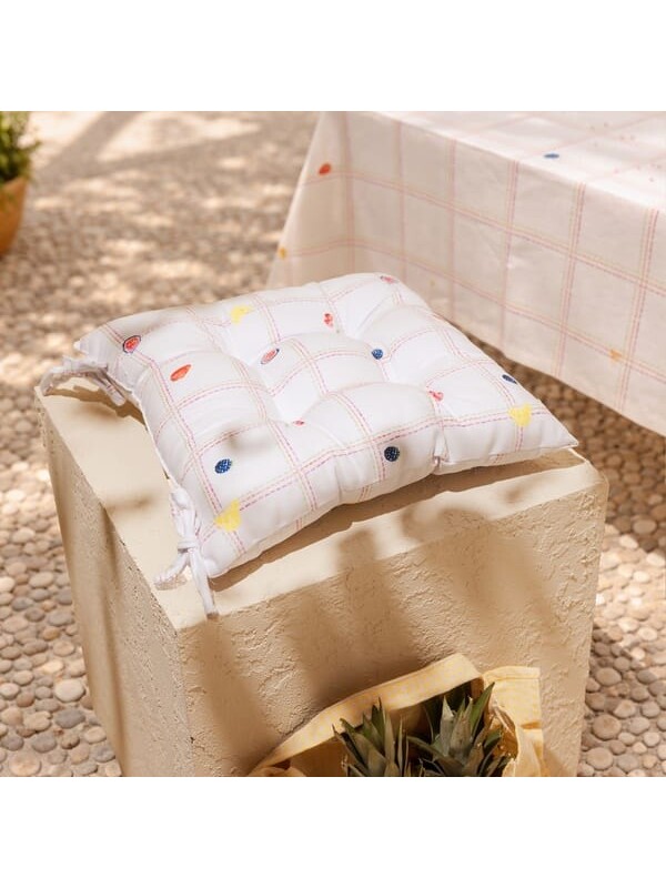 Evidea Soft Mila Sandalye Minderi - Ekru - 40x40 cm