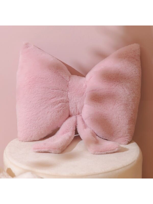 Evidea Soft Kurdele Figürlü Yastık - Pembe - 40x30 cm