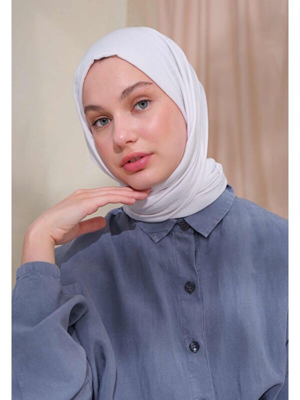 Fresh Scarfs Pamuk Crash Şal Beyaz