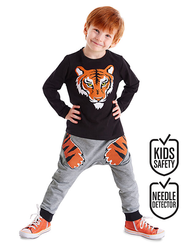 Denokids Kaplan Pençesi Erkek Çocuk Pantolon Takım