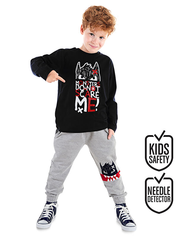 Denokids Don't Scare Erkek Çocuk Pantolon Takım